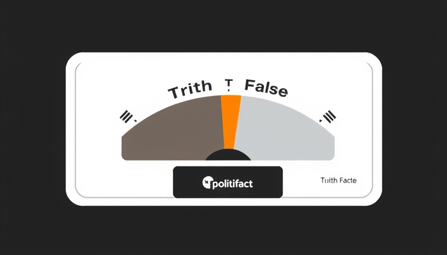 Truth meter showing 'Mostly False' for Politifact, Rural Health Transformation Program