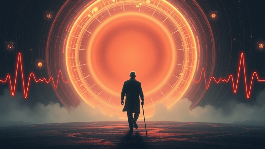 Elder orphans dying alone concept illustration showing isolation.