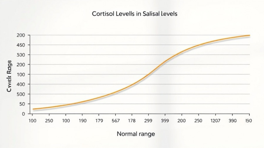 Cortisol levels graph highlighting cortisol awakening response in menopause.