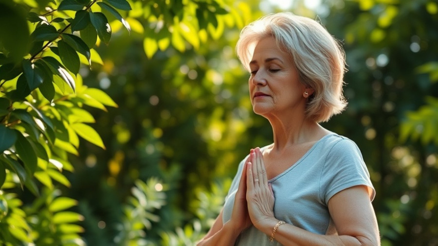 Healthy woman practicing yoga, focusing on gut health and blood pressure during menopause.