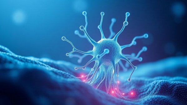 Hair follicle stem cells illustration for skin healing effects.