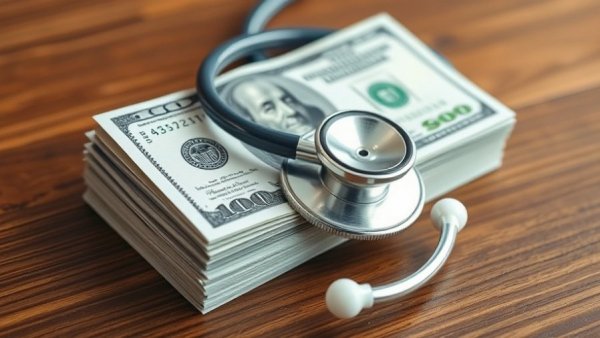 US dollars and stethoscope, representing health care consolidation and rising costs.