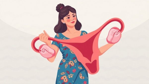 Illustrative depiction of perimenopause symptoms with uterus symbol.