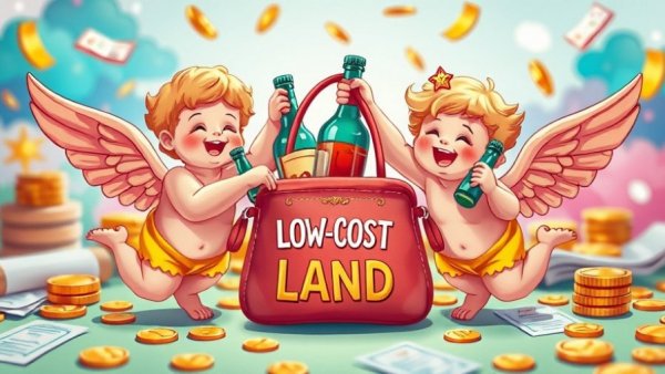 Colorful illustration with cherubs offering health items.