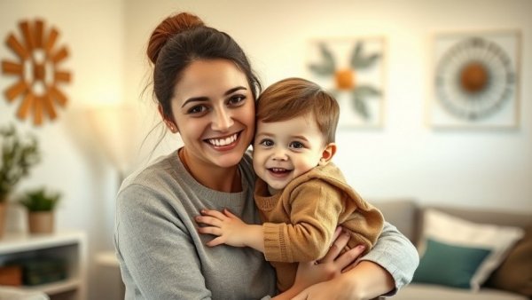 Warm moment with mother and child, related to Pregnancy Medicaid Coverage.