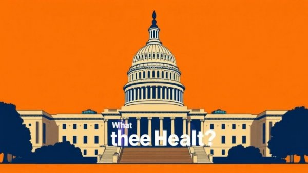 KFF Health News with illustration of Capitol and 'What the Health?'