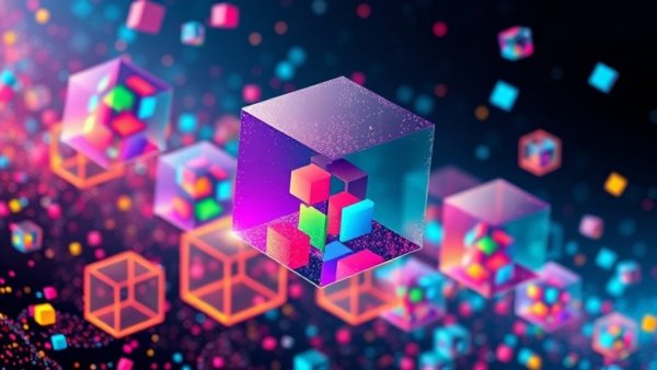 Abstract cubes illustrating AI regulations in health insurance