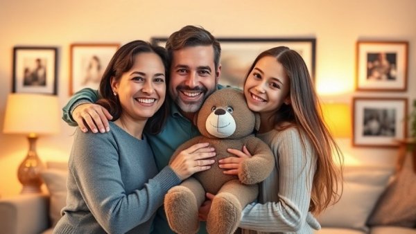 Family portrait highlighting foster children health care challenges.