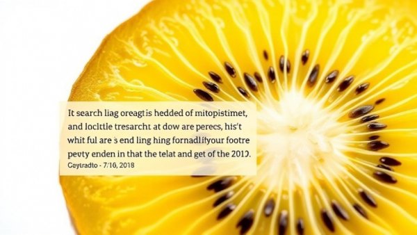 Antioxidant benefits of kiwifruit showcased with sliced golden kiwi and article backdrop.