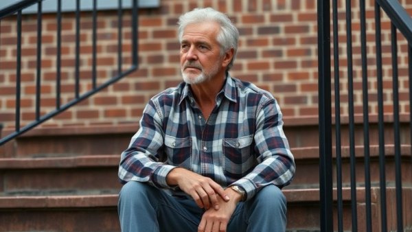 Mature man contemplating real estate investment opportunities.