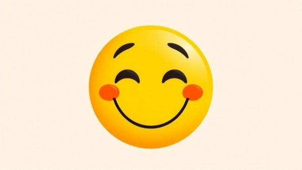 Smiling emoji expressing happiness.