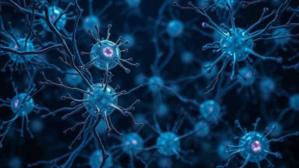 Conceptual image of zombie cells representing aging.