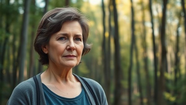 Mature woman outdoors symbolizing alternative health plans growth.