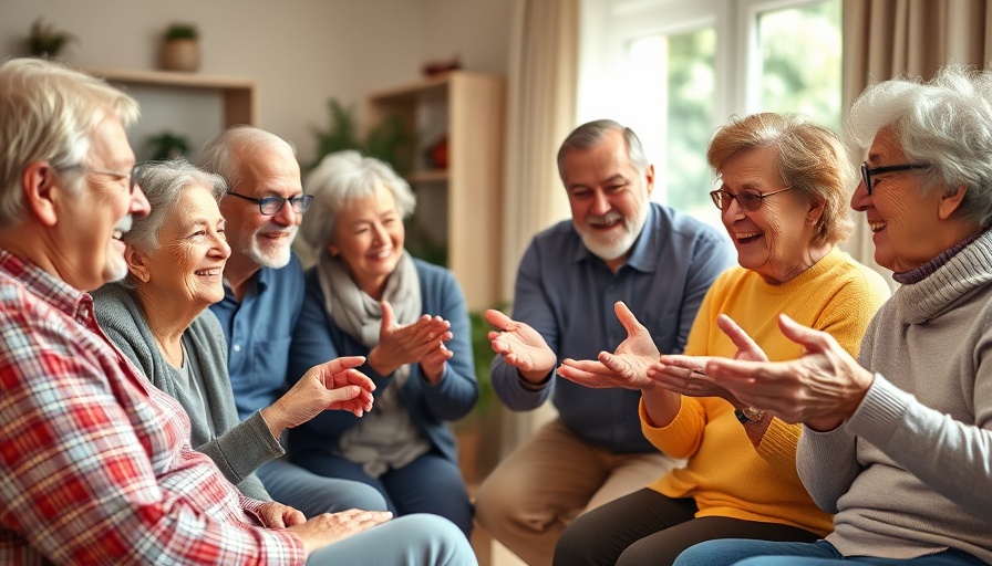Older adults enjoying conversation in a cozy room, symbolizing benefits of menopause and sexual activity.