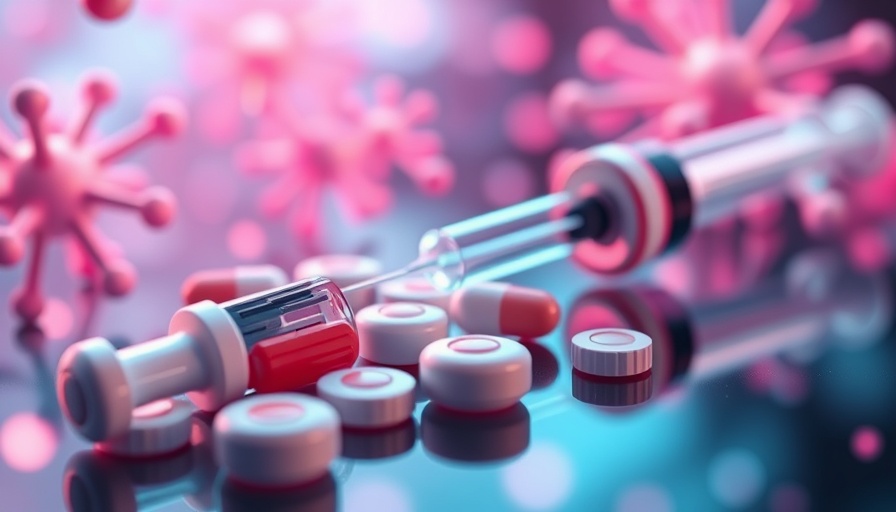 Futuristic imagery of hormone therapy boosting tirzepatide effects.