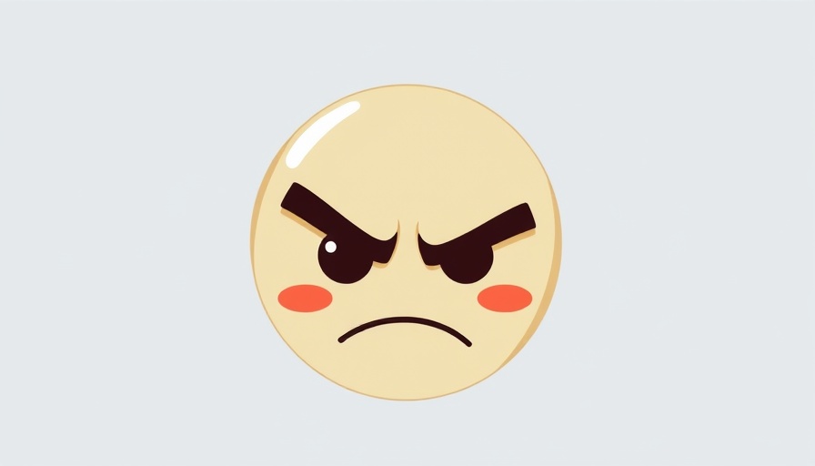 Emoticon with raised eyebrow, illustrating menopause mood changes.