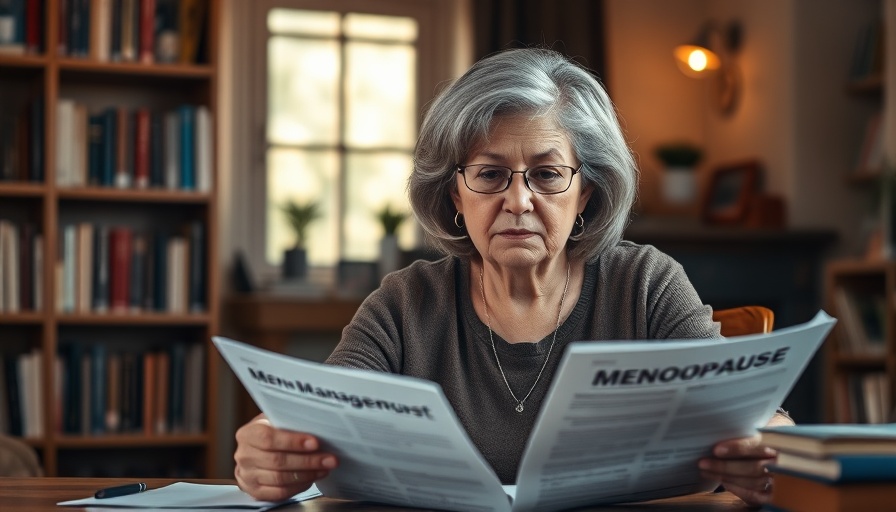 Mature woman studying in a cozy room for Menopause Management Masterclass.