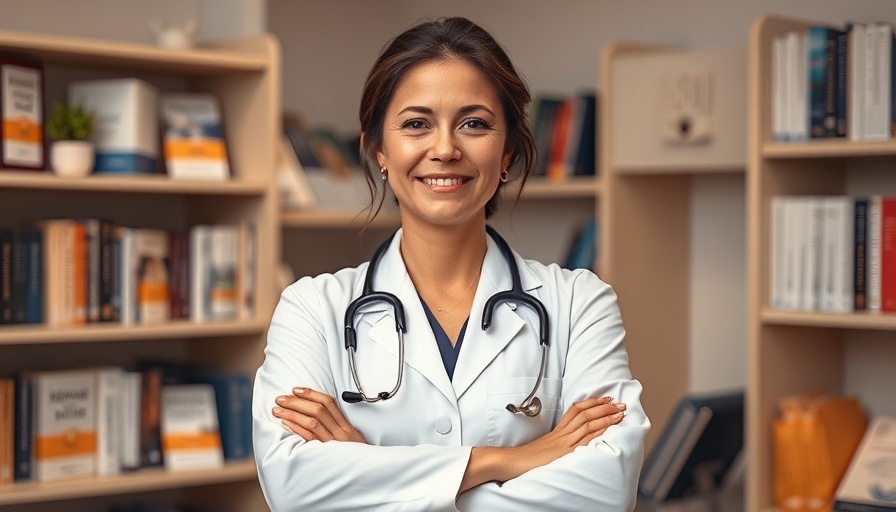 Medical professional promoting a patient-centered approach in menopause care.