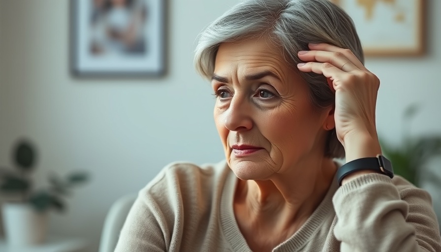 Thoughtful middle-aged woman experiencing palpitations around menopause.