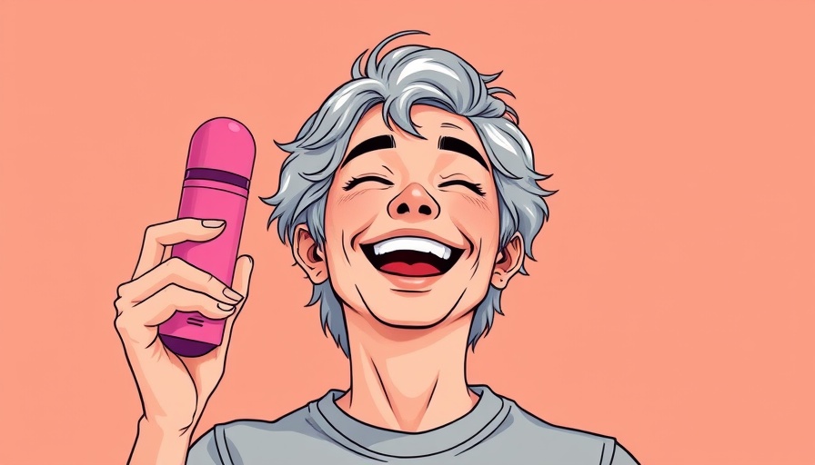 Abstract illustration of vibrators and menopause topic.