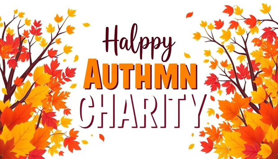 Expand access to reproductive health care with Giving Tuesday message surrounded by fall leaves.
