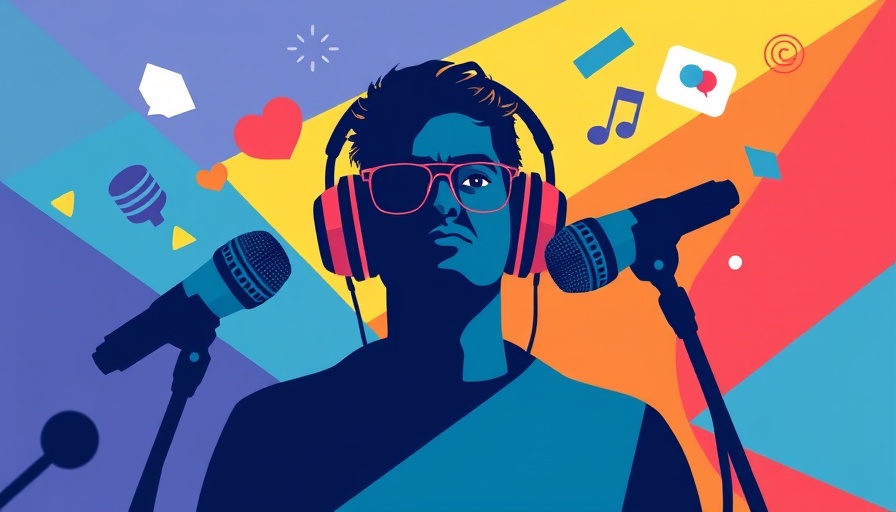 Stylized media collage with silhouette and microphones representing CDC turmoil and RFK Senate hearings