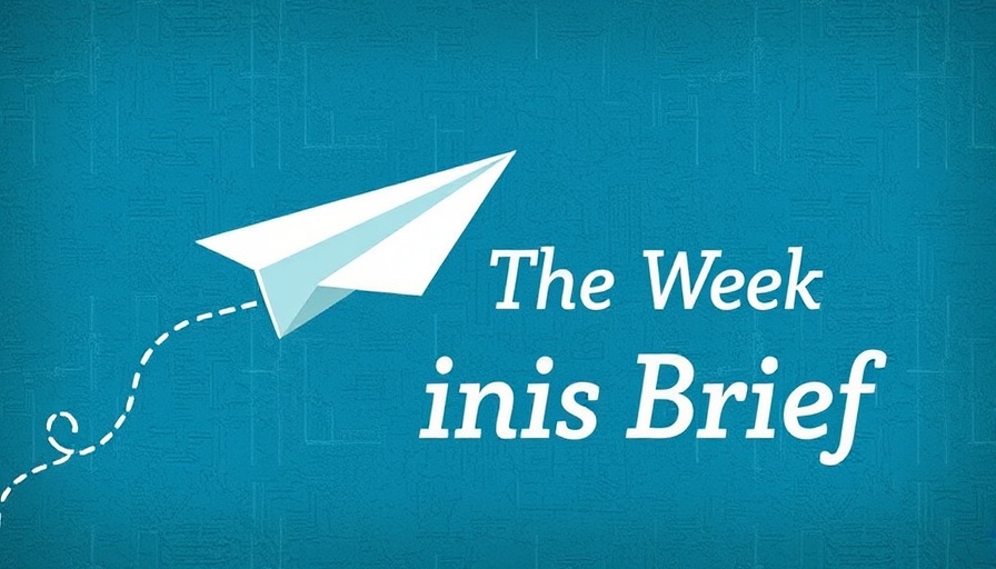 Illustration of 'The Week in Brief' with a paper airplane.
