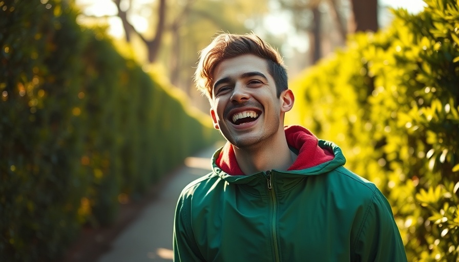 Joyful young man on a sunlit path, Support for Students With Disabilities.