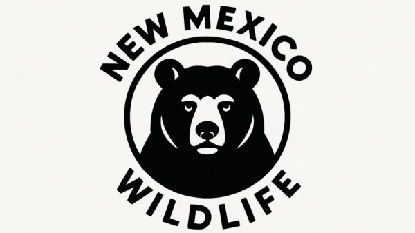New Mexico Wildlife logo with a bear face.