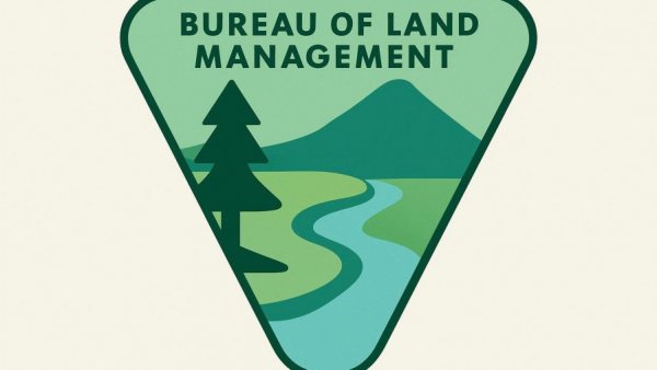 Bureau of Land Management logo for Filing of Plats of Survey New Mexico Oklahoma.