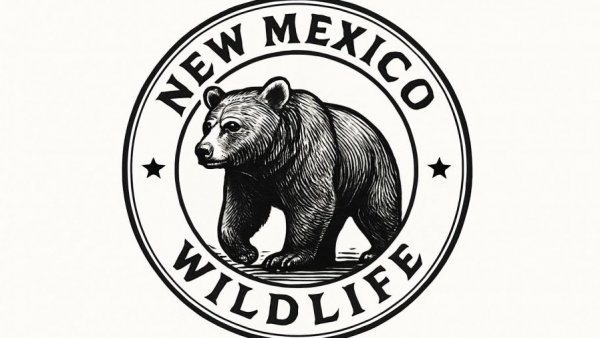 New Mexico Wildlife emblem, bear face, shooting range grant application.