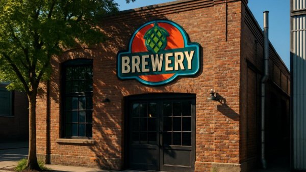 Facade of craft brewery highlighting growth in craft beer industry.