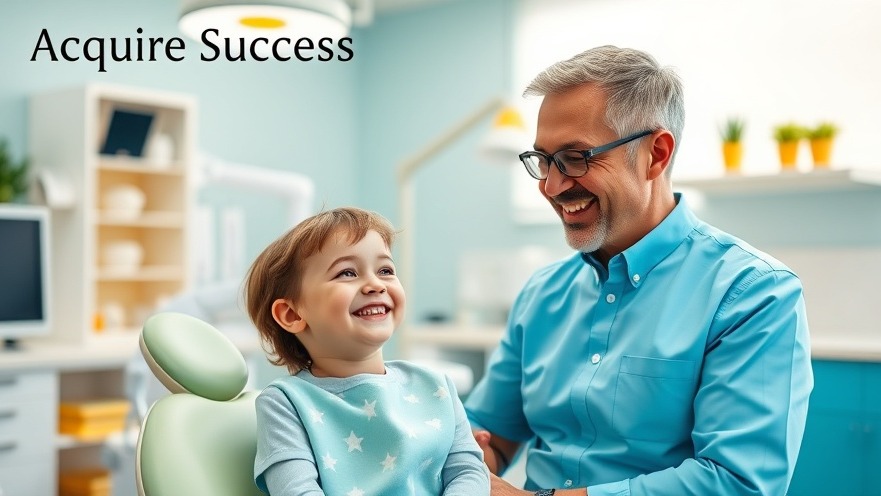 Friendly dentist showcasing patient acquisition strategies in a modern dental office.