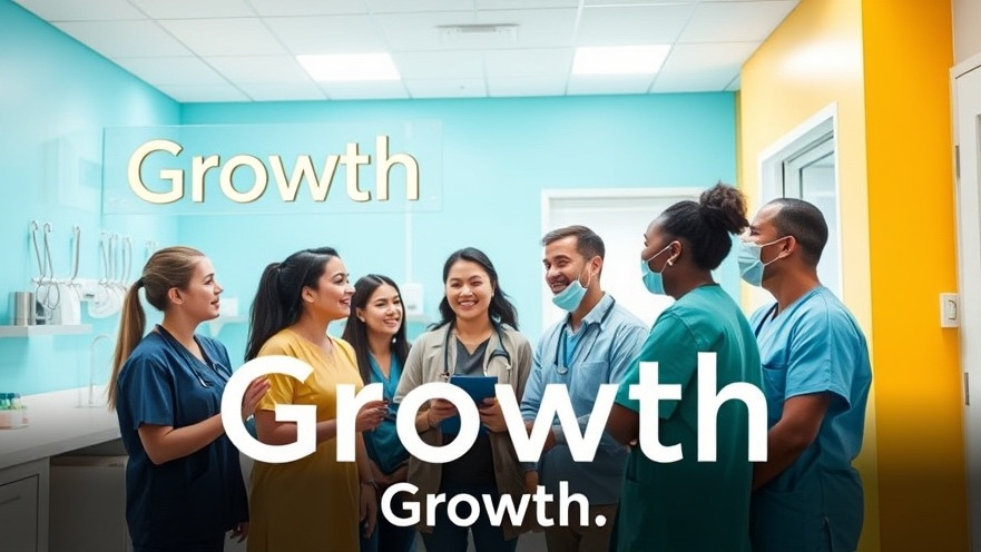 Diverse dental team discussing dental hygiene practice growth in a vibrant setting.