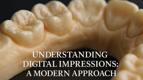 Digital dental impression highlighting mistakes in taking intraoral scans.