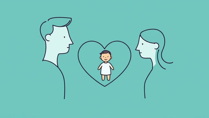 Minimalist family line art symbolizing emotional safety in children with parenting tips.