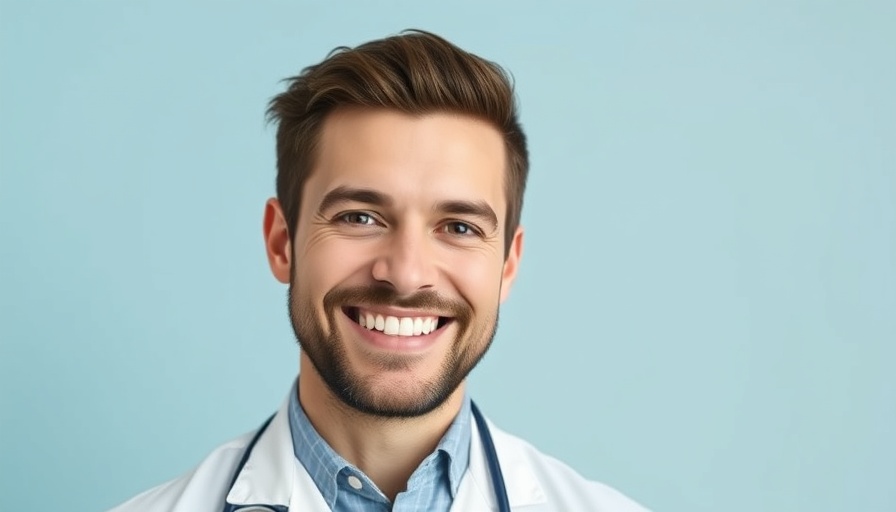 Smiling male dentist in a white coat, cultural sensitivity in dentistry