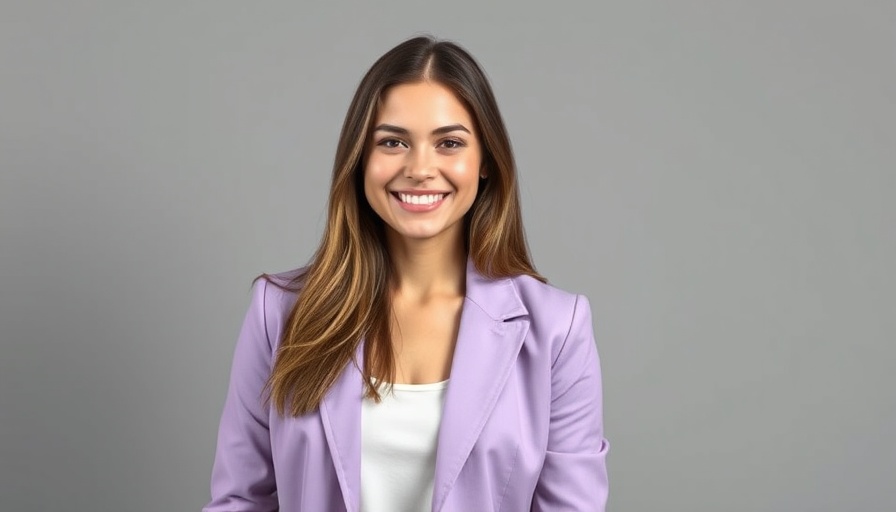 Confident woman in blazer highlighting continuing education in dentistry.
