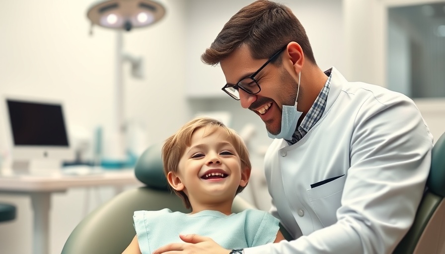 Friendly dentist increasing appointments with patient engagement.