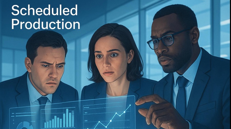 Focused professionals analyzing dental metrics tracking in a modern setting.