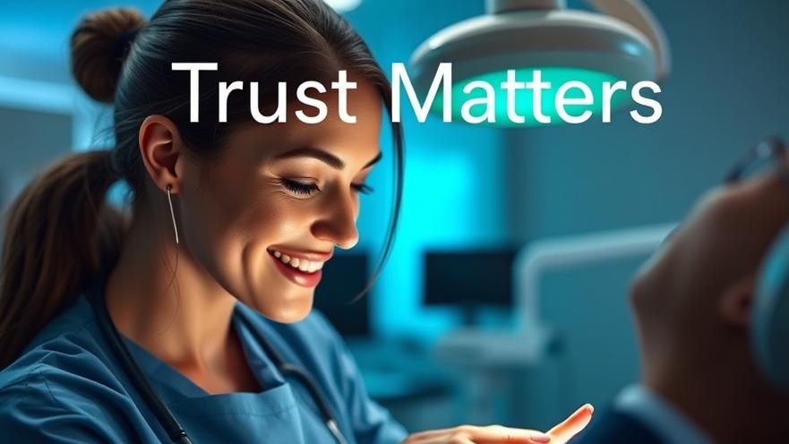 Trust Matters: A dental professional ensuring patient data security in dentistry.