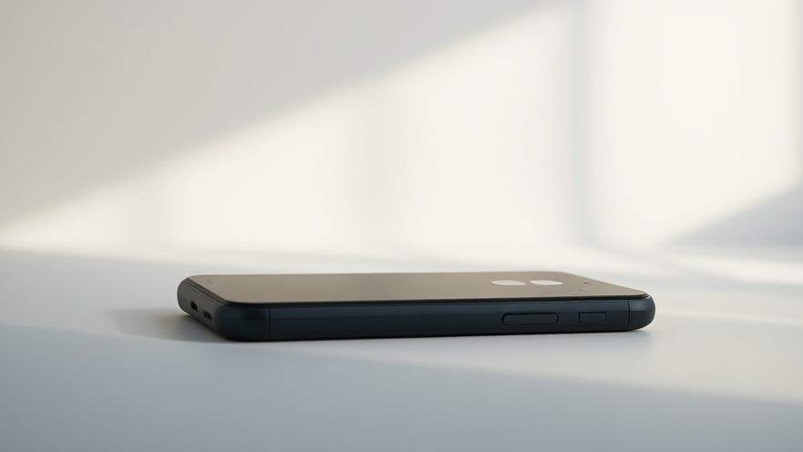 Sleek Finley budget smartphone showcasing affordable technology's impact on society.