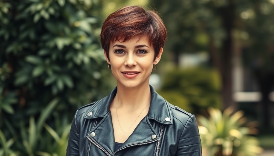 Woman in leather jacket standing outside, Charlotte local news