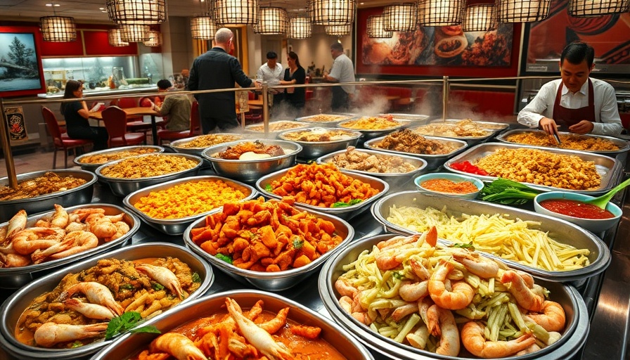 Delicious spread at best Chinese buffet in Houston