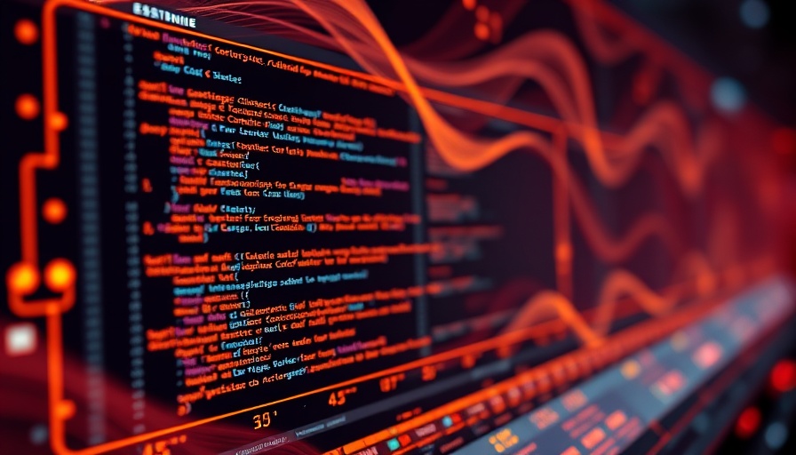Futuristic AI coding platform interface for app development, vibrant design.