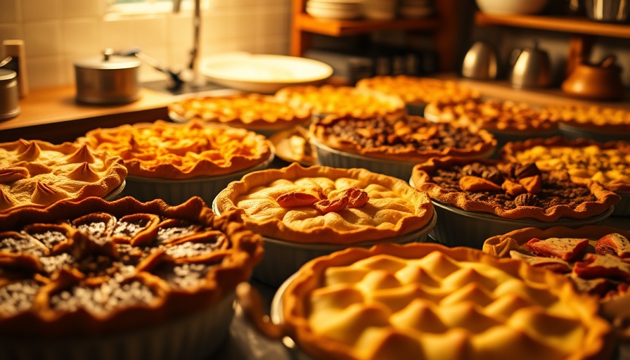 Appetizing pie selection at free pie tasting event in Charlotte, NC.