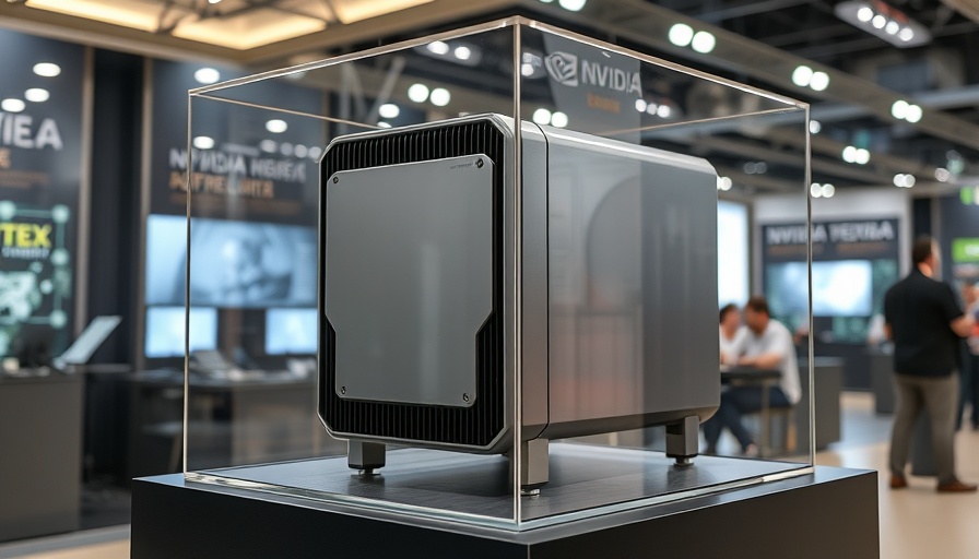 Nvidia DGX Spark Supercomputer exhibited in a tech showroom.