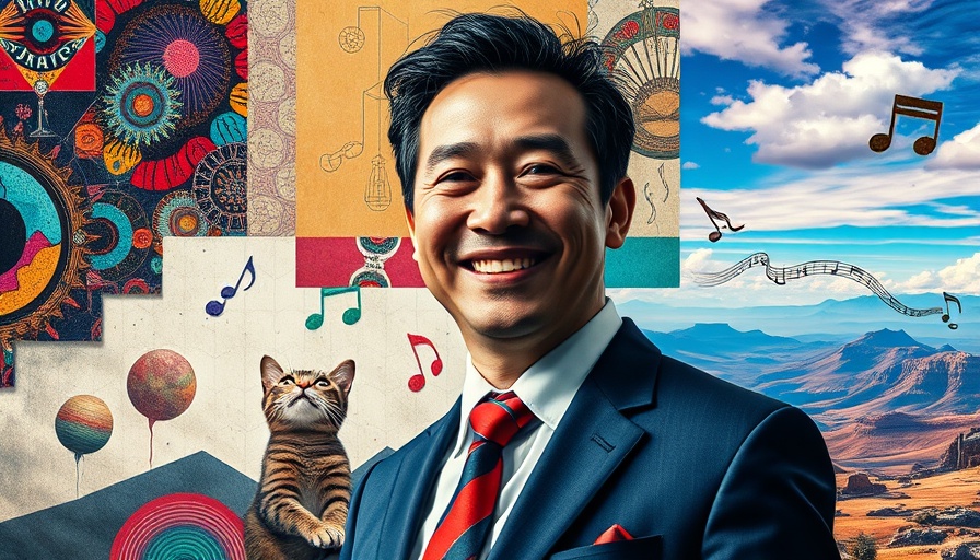 Collage showing AI creativity with digital art and illustrations
