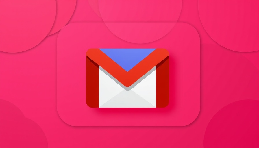 Colorful Gmail logo against a pink background, AI-powered scheduling Gmail feature.