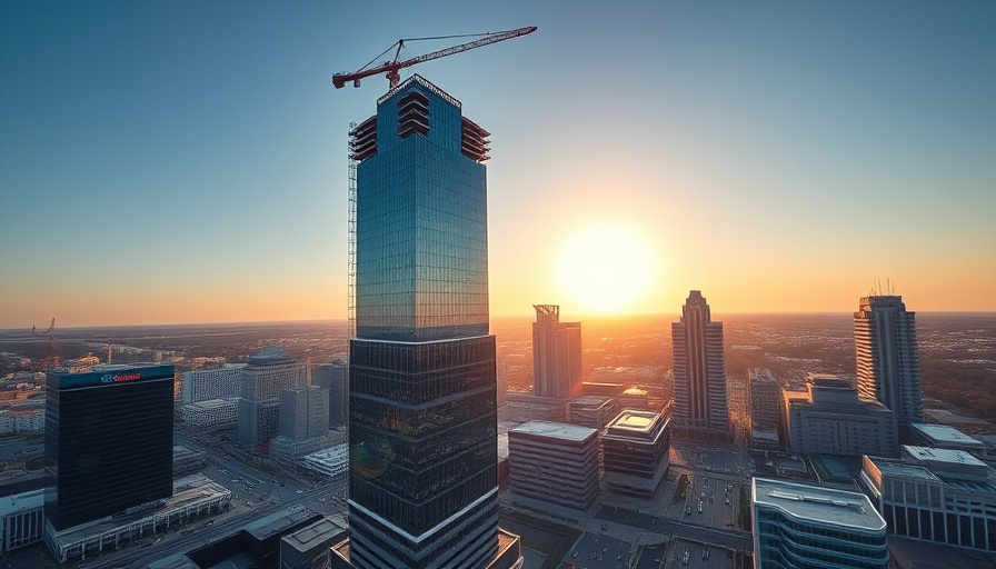 Charlotte industrial real estate rebound with skyscraper construction.